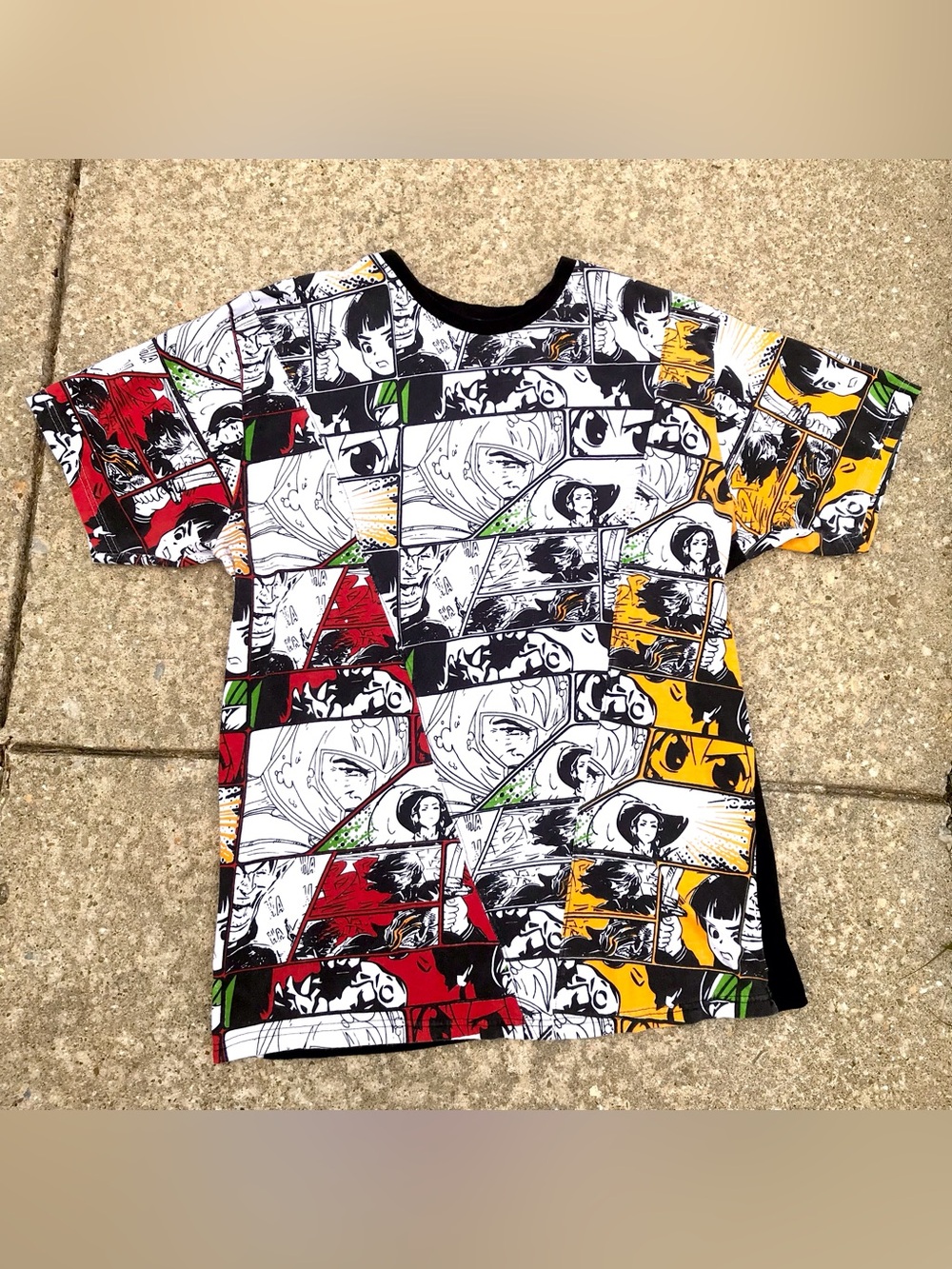 Seven Souls Anime Manga Graphic Tee Shirt 3X Black Cotton Streetwear US Men’s XL